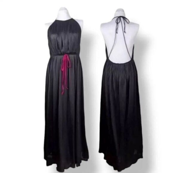 Vintage 60s Vanity Fair Micro Accordian Pleat Maxi Sleep Dress Size 34/Small - Picture 1 of 9